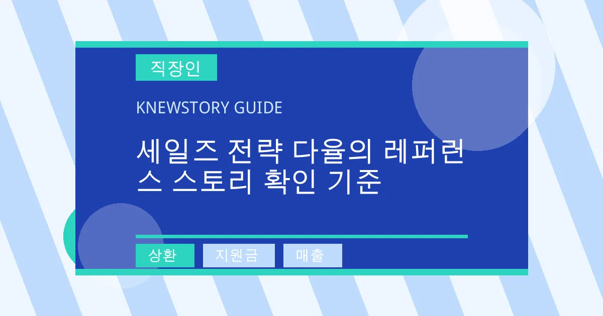 세일즈 전략 다율의 레퍼런스 스토리 확인 기준 - 상환, 지원금, 매출 대표 이미지