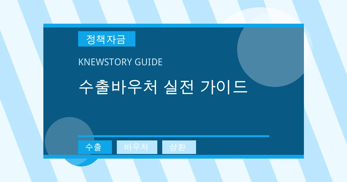 수출바우처 실전 가이드 - 수출, 바우처, 상환 대표 이미지
